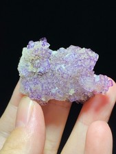 Exquisite Natural Purple-edged Cubic Fluorite Crystal Mineral Specimen,China picture