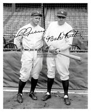 BABE RUTH & LOU GEHRIG AUTOGRAPHED NEW YORK YANKESS PLAYERS 8X10 PHOTO REPRINT picture