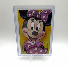 2026 Topps Chrome Disney Minnie Mouse 1/1 Sketch Steve Alce Original Art picture