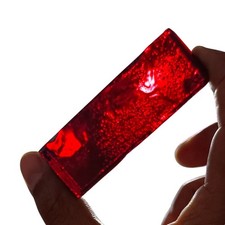 Lab-Created Red Garnet Rough Slice | 445ct Nano Crystal from India picture