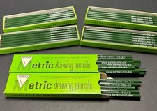 Vtg Dixon Metric Drawing Pencils 1910-3H & 2H Brand New Lot Over 5 1/2 Doz picture