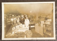 1920s General Store Interior Grocery Dry Goods Display Photo picture