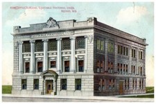 Vintage Postcard 1909 Equitable Fraternal Union Home Office, Neenah, Wisconsin picture
