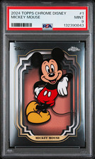Topps 2024 Chrome Disney Mickey Mouse #1 PSA 9 Graded  picture