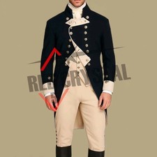 Naval Captain uniform Coat, Royal Navy uniform, Handmade Navy Blue Wool Coat picture