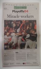 Boston Globe October 21 2004 Red Sox Beat Yankees Jason Varitek 101718DBE picture