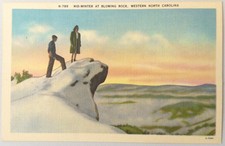 Blowing Rock, NC - Vintage Mid-Winter Mountain North Carolina Postcard Unposted picture