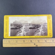 Palermo Harbor Stereoview Giorgio Sommer Italy 1870s Antique Nautical picture