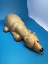 Polar Bear Figurine Second Nature Designs Quarry Critters 8” PAPA Bear Vtg 2000 picture