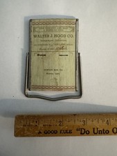Vintage Walter J Hood Co Portland Maine Advertising Mirror Investment Securities picture
