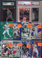 NICE 2000 CARD GRADED PRIZM REFRACTOR INSERT #'D MIXED SPORT COLLECTION LOT $ picture