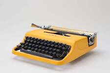 Olivetti Pluma 22 Yellow Vintage, Manual Typewriter, Serviced picture