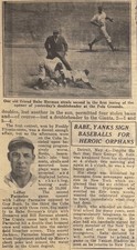 Vintage 1933 - Babe Ruth NY Yankees - NY Daily News Newspaper Article picture