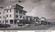 RPPC Postcard The Tides Hotel Hampton Beach, NH Unposted Circa Late 1940s picture