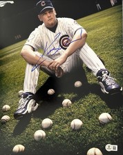 KERRY WOOD SIGNED CHICAGO CUBS HALL OF FAME PITCHER 11x14 PHOTO - BECKETT COA picture