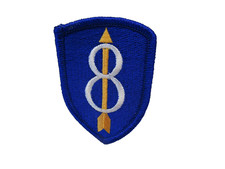 NEW 8th Infantry Division US Army Military Cloth Patch Blue Yellow White picture