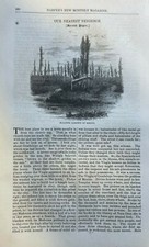 1874 Mexico Chapultepec City of Mexico Palace Marketplace illustrated picture