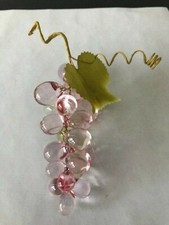 Set Of 3 Vintage Retro Acrylic Grape Cluster,  picture