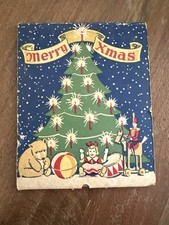 RARE 1940s Piccaninny Barbecue Chicago Christmas Santa Matchbook Full Matches picture