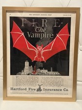 Vtg Framed Orig Advertisement From The Saturday Evening Post. 1920. 15” X12”. picture