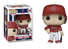 Mike Trout Funko Pop Vinyl #08 MLB Angels Red Alternate Jersey with protector picture