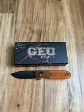 GEO Knife Ethereal Cutter Drop Point Crossbar Lock Knife Orange S90V picture