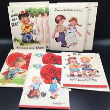 Lot of 8 VINTAGE Valentine Cards  A-MERI-CARD  1950'S Cute Kids picture