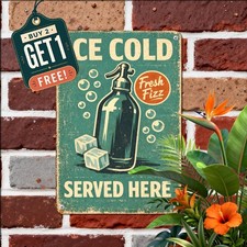vintage ice soda poster bold centered number icon picture