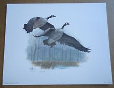1986 Don Balke Print (#290/2000) Canadian Geese 10-1/2 x 13
