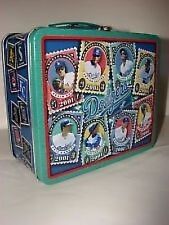 DODGERS 2001 METAL LUNCHBOX PROMO FARMER JOHN PART OF DADS COLLECTION picture