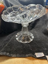 19th Century American Flint Or press glass Banana/Fruit Stand Perfect picture