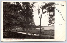 Antique Wisconsin Postcard LAKE MILLS Rock Lake Kropp 1906 picture
