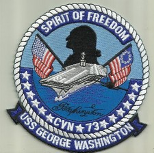 USS GEORGE WASHINGTON CVN 73 U.S.NAVY PATCH WAR AIRCRAFT CARRIER SAILOR USA FLY picture
