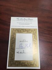George H.W. Bush signed bookplate (bookplate is unused)  picture