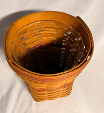 Vintage 1998 Longaberger May Series Snapdragon Basket Flower Vase picture