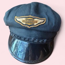 Harley Davidson 1940s-1950s Vintage Captain's Motorcycle Cap picture