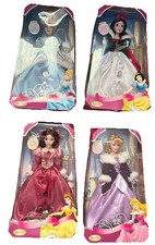 4 Disney Princess Enchanted Porcelain Collection Dolls Brass Key Keepsakes Cinde picture