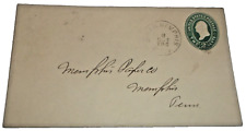 OCTOBER 1894 FRISCO SLSF BIRMINGHAM & MEMPHIS RPO HANDLED ENVELOPE picture