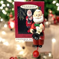 VTG Hallmark Keepsake Ornament That’s Entertainment Santa Magician 1993 See Pics picture