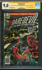 Daredevil 168 1981 CGC 9.0 Newsstand 4X Signed Stan Lee Frank Miller 1st Elektra picture