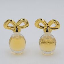 2 Vtg Miniature Bottles ELIZABETH TAYLOR WHITE DIAMONDS PERFUME Parfum .24 fl.oz picture
