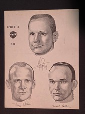 1969 Apollo 11 Ron Juge NASA Crew Portrait KSC Headquarters HQS SA-506 Vintage picture