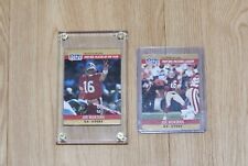 1990 Pro Set Joe Montana 49ers Error Card #2 in a Set of 2 cards picture