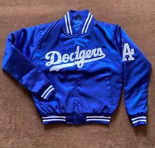 Los Angeles Dodgers MLBVarsity Blue Satin Bomber Jackets For Men's picture