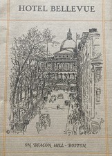c1925 Hotel Bellevue On Beacon Hill Booklet Boston Massachusetts 15 Pages picture