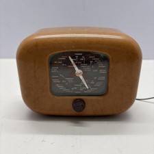VTG Mini Italy Radio Savigliano Ovetto 103 AM FM Retro Burl 1940 Replica. #47 picture