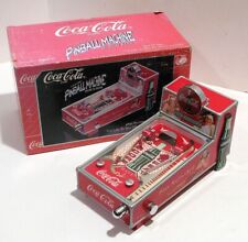 Vintage 1998 The Coca Cola Company Red White Pinball Machine Bank & Original Box picture