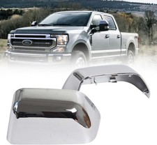 Chrome Plated Mirror Covers Caps Fit for Ford Super Duty 2017-2025 F-250 F-350 2 picture