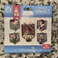 Disneyland 70th Vault Collection LE5000 5 Pin Set Series 1/4 Brand New picture