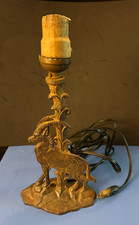 Rare Vintage Art Deco Cast Iron Ibex/Mountian Goat table lamp base picture